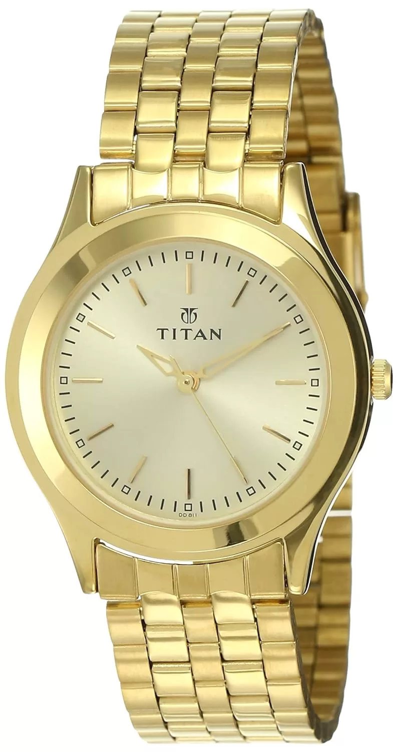 Titan Analog Gold Dial Men’s Watch NM1648YM02/NN1648YM02/NP1648YM02