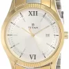 Titan Karishma Stainless Steel Analog Silver Dial Men's Watch-Nl1739Bm01/Np1739Bm01