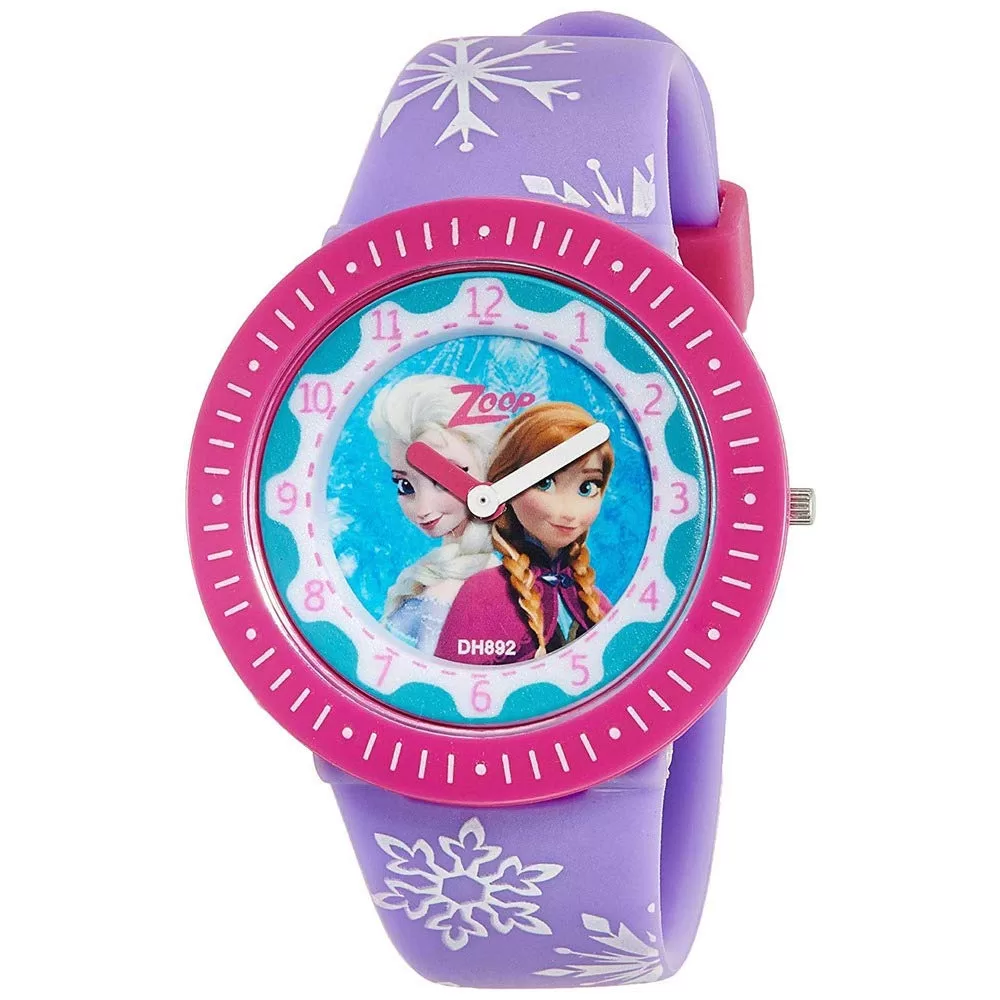 Zoop By Titan Quartz Plastic Analog Multicoloured Dial Pu Strap Watch For Kids-Ns26007Pp05W